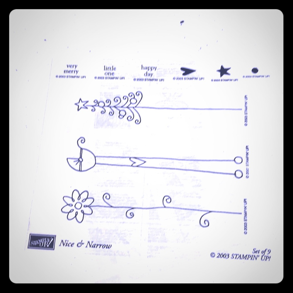 Stampin up. Narrow and nice. 2003